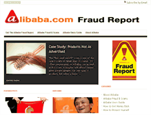 Tablet Screenshot of alibabafraud.com